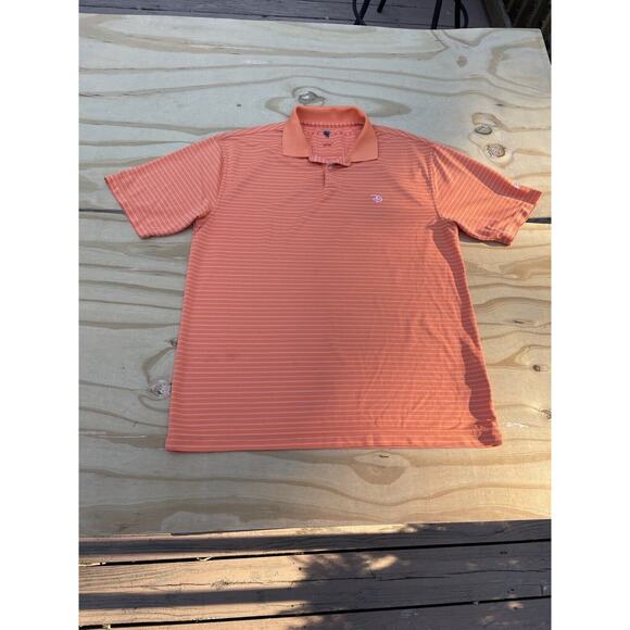 NIKE Golf Dri-Fit Polo Short Sleeve Shirt Disney‎ Resort Men’s Orange SIZE LARGE - Picture 1 of 8